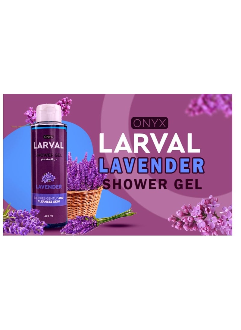 LARVAL - Shower Gel Lavender 400 ml - Image 1