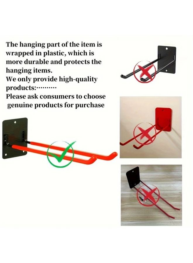 Orange Wall Mounted Garage Storage Hook for Garden Tools Metal Shovel Rake Organizer - Image 5