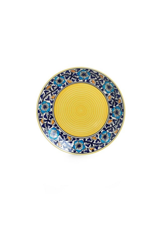 ExclusiveLane ExclusiveLane 'Badamwari Bagheecha' Ceramic Dinner Plates Set of 2 Ceramic Plates for Dinner (10 Inch, Microwave Safe Plates & Dishawasher Safe) |Dinner Plates Ceramic Plates Set of 2 Serving Plates - Image 3