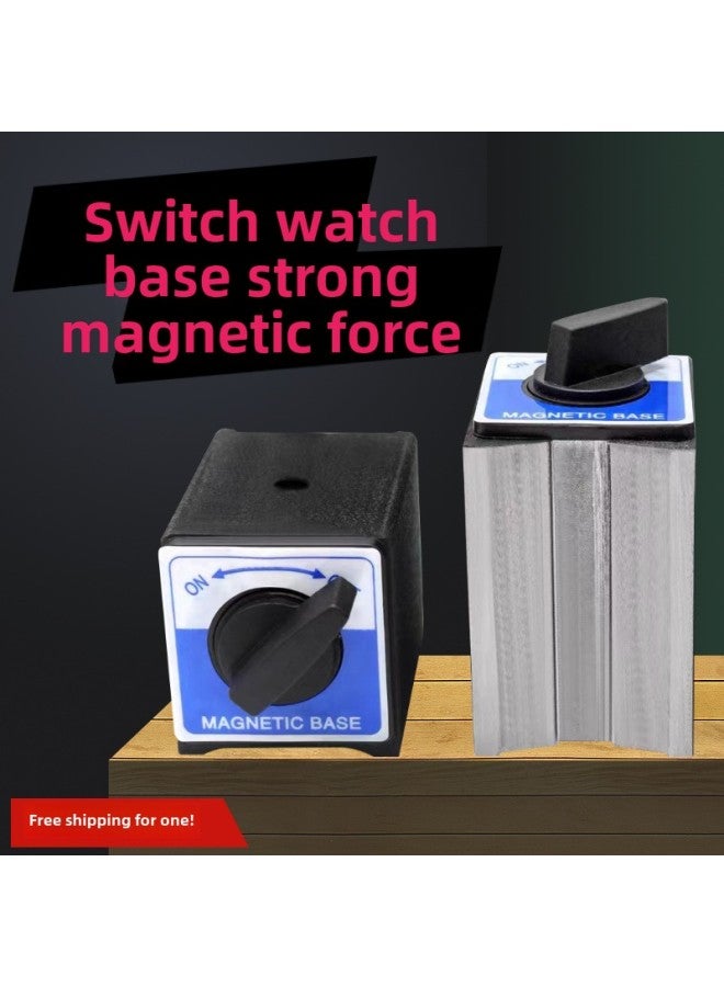 Switch Type Magnetic Seat Wire Cutting Magnetic Watch Seat Bottom Seat Magnet Seat Magnetic Watch Seat V-shaped Iron 1-way-Color:12t (120x50x55) Grinding Top Aluminum Alloy Switch  - Image 2