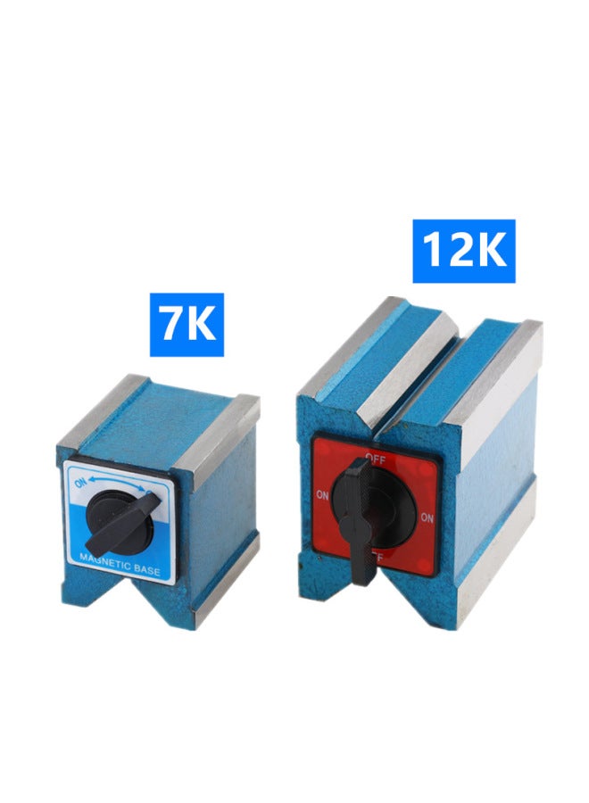 Switch Type Magnetic Seat Wire Cutting Magnetic Watch Seat Bottom Seat Magnet Seat Magnetic Watch Seat V-shaped Iron 1-way-Color:12t (120x50x55) Grinding Top Aluminum Alloy Switch  - Image 5