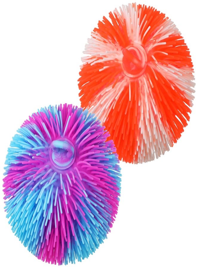 Sonwyoung 2 Pcs Puffer Ball 8 Inch Spiky Sensory Balls Bulk Bouncy Sensory Stress Relief Toy for Fidget Anxiety Game Classroom Prizes Party Favors(Mix Color) - Image 1