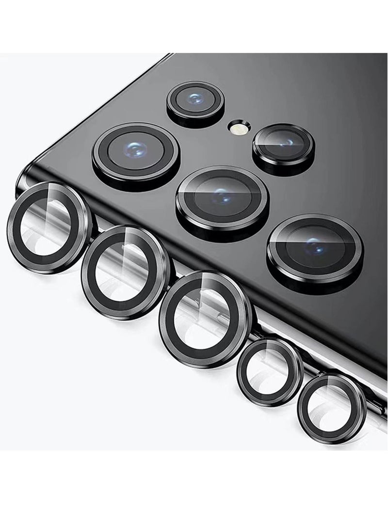 Phone Planet Camera Lens Tempered Glass Protector for Galaxy S22 Ultra, Aviation Aluminum Alloys Protection Cap Scratch Resistant Protector, Compatible with Galaxy S22 Ultra - Image 1