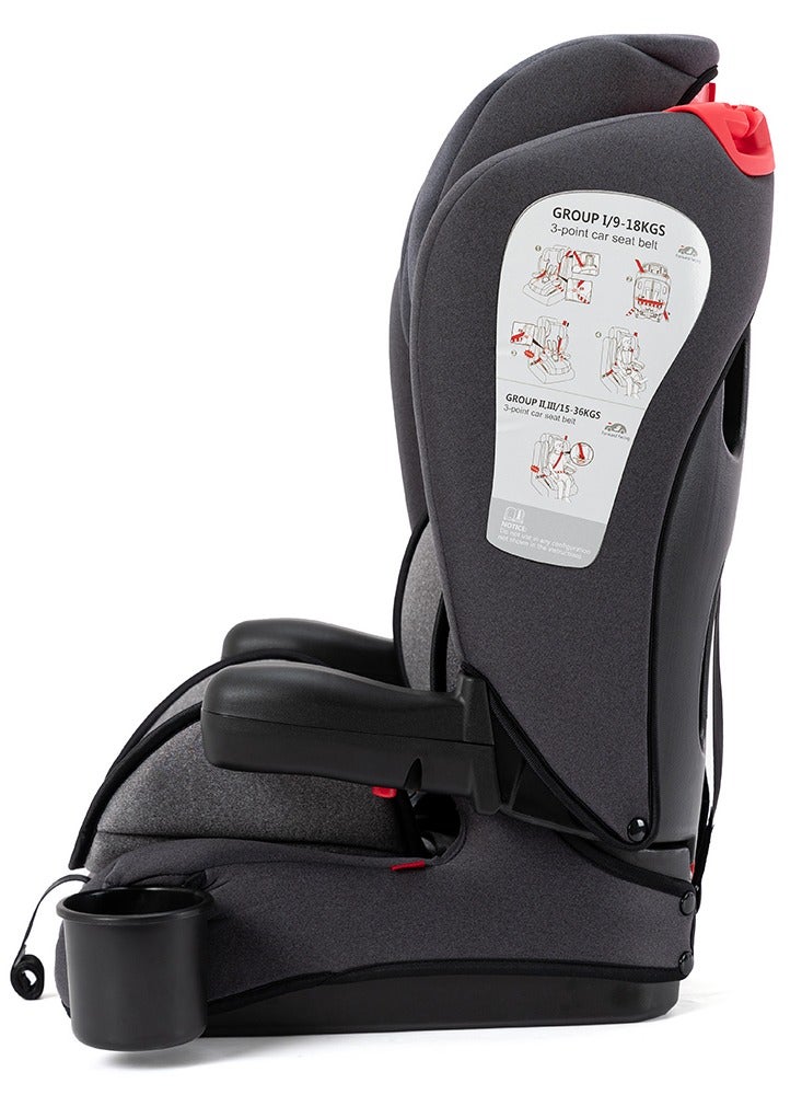 TEKNUM Pack And Go Foldable Car Seat With Ace Diaper Bag - Grey - Image 3