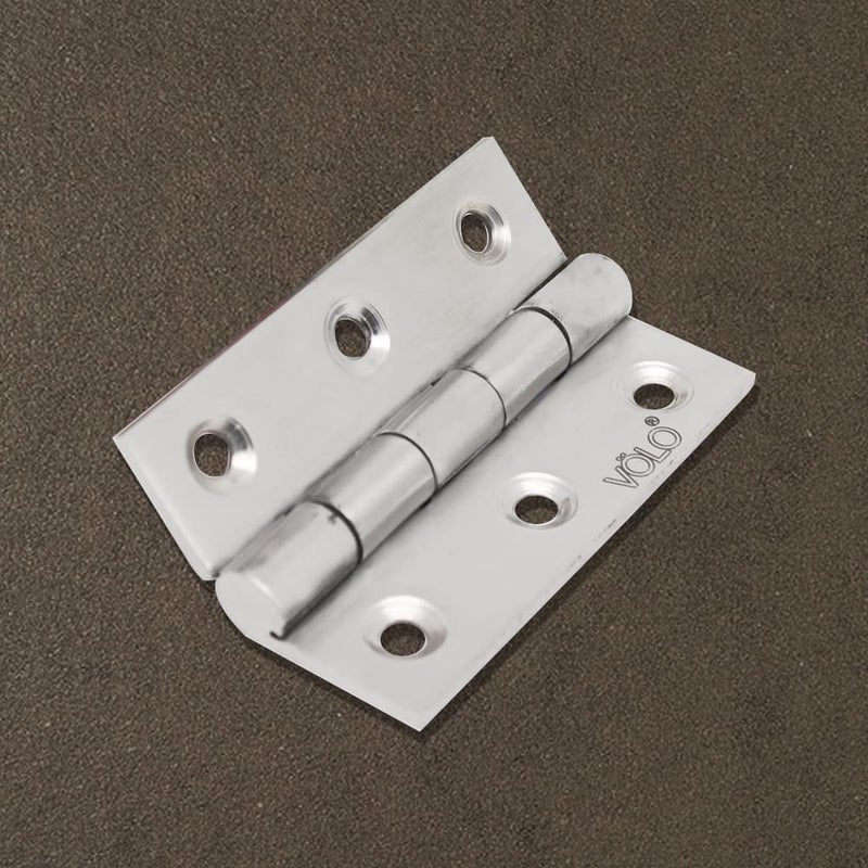 Volo Volo Premium Concealed Door Butt Hinges 3 inch x 12 Gauge25 mm Thickness Slow Motion Butt Hinge Stainless Steel Pack of 24 Pcs  - Image 3