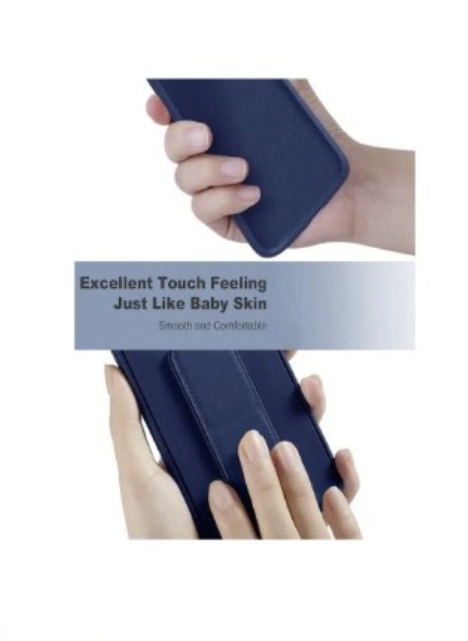Generic - Case Cover For Apple iPhone 16 Pro With Magnetic Hand Grip 3 in 1 Blue - Image 1