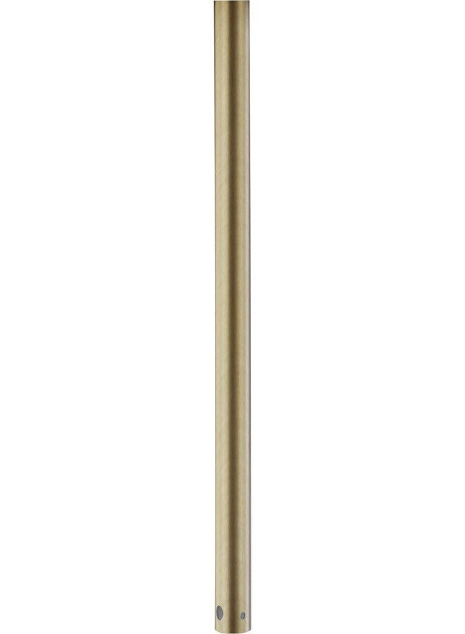 Progress Lighting AirPro Collection 18 in. Ceiling Fan Downrod in Vintage Brass - Image 1