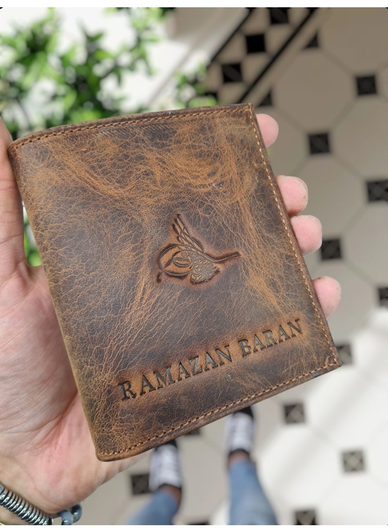 VISSO - 111 Leather Personalized Wallet with Coin Pocket Leather Bag - Image 1