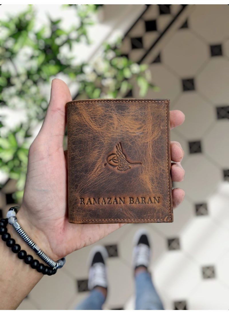 VISSO - 111 Leather Personalized Wallet with Coin Pocket Leather Bag - Image 1