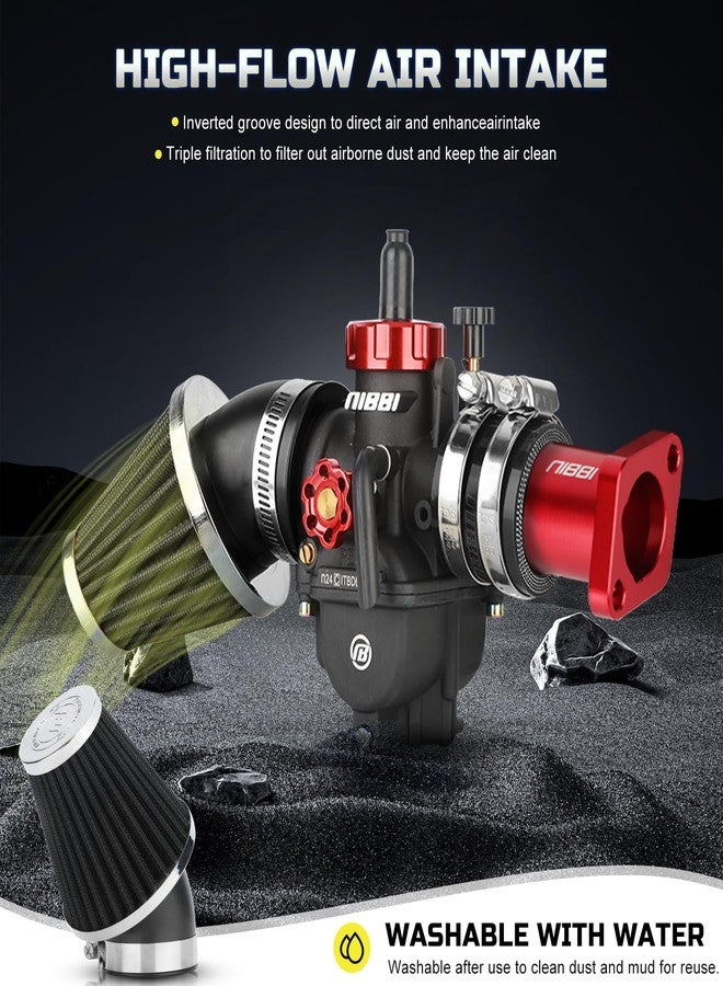 NIBBI Performance Carburetor for Predator 212cc (Red) - Image 4
