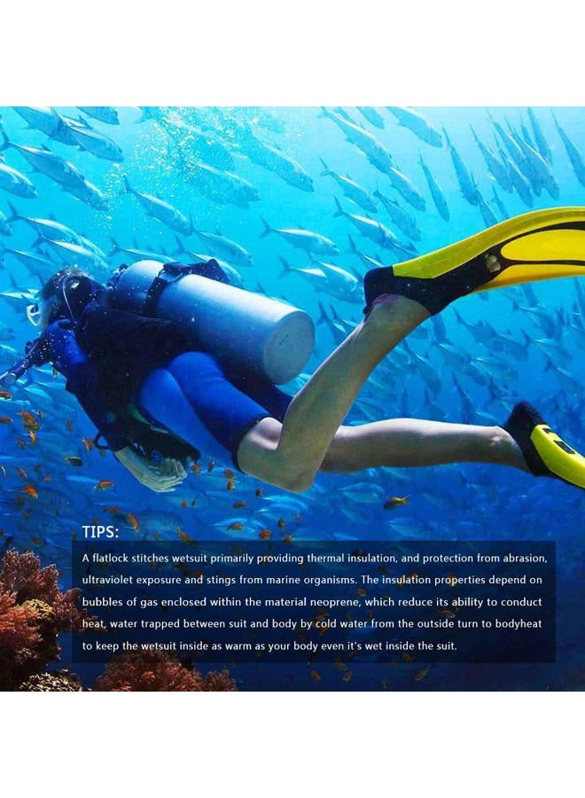 Seaskin (Womens S (Chest: 90cm), Womens 3mm) - Mens 3mm Shorty Wetsuit Womens, Full Body Diving Suit Front Zip Scuba Diving Wetsuit Snorkelling Surfing - Image 3