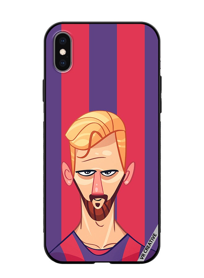 VR CREATIVE Protective Case Cover For Apple iPhone XS Max Messi Design Multicolour - Image 1