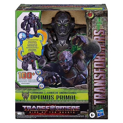 Transformers Toys Rise of The Beasts Command Convert Animatronic Optimus Primal Toy 125Inch Toys for Boys and Girls Ages 6 and Up - Image 5
