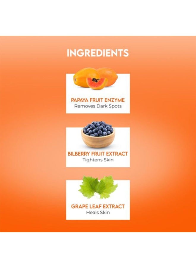 Jovees Herbal Papaya Face Wash For Glowing and Clear Skin with Papaya & Bilberry fruit Ext | Gentle Cleanser For Brightens Skin, Removes Pigmentation & Dark Spots | Suitable For All Skin Types - 300ml - Image 3