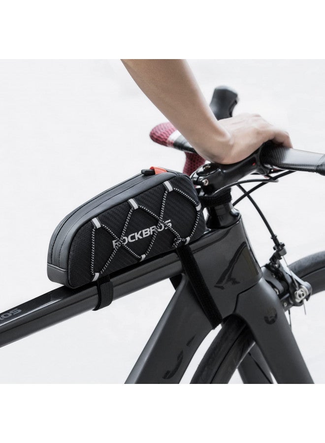 Rockbros ROCKBROS Top Tube Bike Bag Bicycle Front Frame Bag Top Tube Bag Bike Accessories Pouch Compatible with iPhone 14/13/12 Pro Galaxy S22/S21 - Image 2