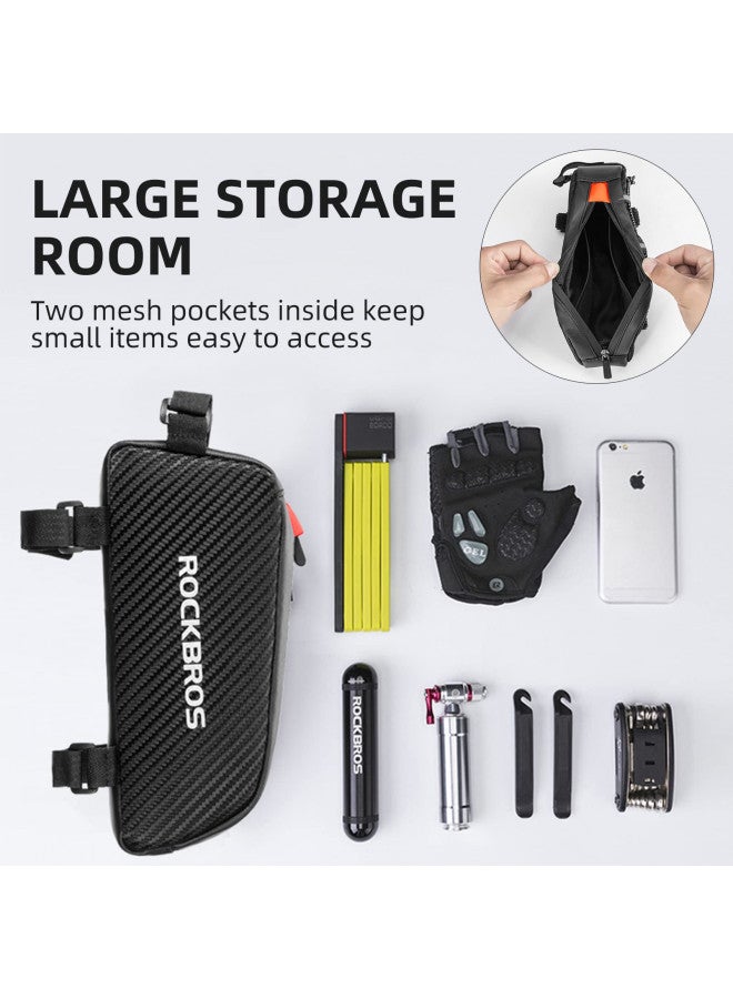 Rockbros ROCKBROS Top Tube Bike Bag Bicycle Front Frame Bag Top Tube Bag Bike Accessories Pouch Compatible with iPhone 14/13/12 Pro Galaxy S22/S21 - Image 5