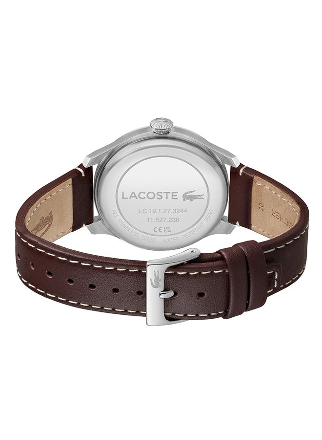 LACOSTE ROUND ANALOG MEN'S BLACK CASE WATCH - 2011398 - Image 2
