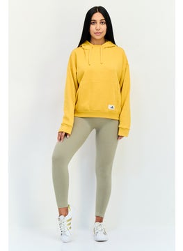 Adidas Women Sportswear Fit Long Sleeves Outdoor Sweatshirt, Mustard  - Image 4