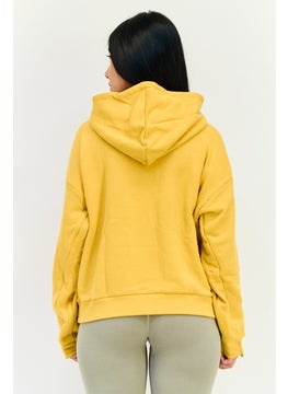 Adidas Women Sportswear Fit Long Sleeves Outdoor Sweatshirt, Mustard  - Image 3