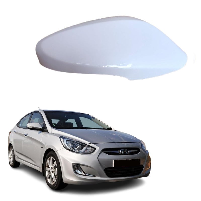 STYCARO ORVM Side view Mirror Cover/Cap compatible with Hundai Verna Fludic 2ND GEN 05.2011-08.2017 Year Model Type 3-UNPAINTED (RIGHT DRIVER SIDE) - Image 1