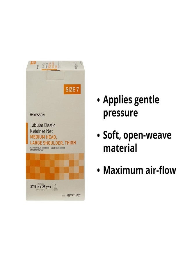 McKesson Tubular Elastic Retainer Net Dressing, Non-Sterile, Medium Head, Large Shoulder, Thigh, Size 7, 27 1/2 in x 25 yd, 1 Count, 1 Pack - Image 3