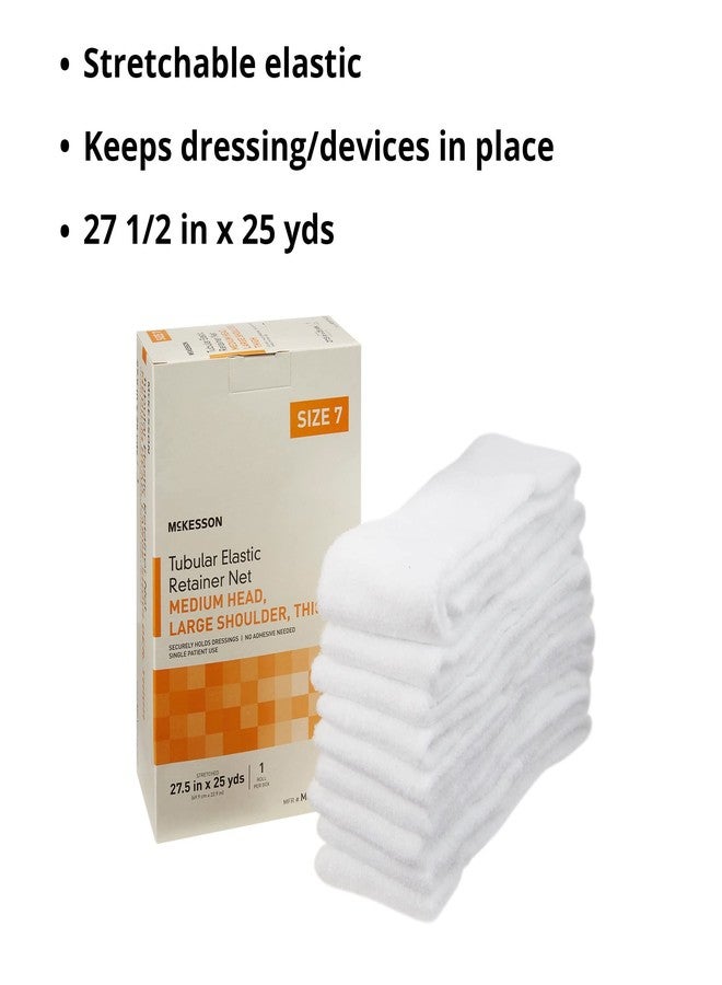 McKesson Tubular Elastic Retainer Net Dressing, Non-Sterile, Medium Head, Large Shoulder, Thigh, Size 7, 27 1/2 in x 25 yd, 1 Count, 1 Pack - Image 4