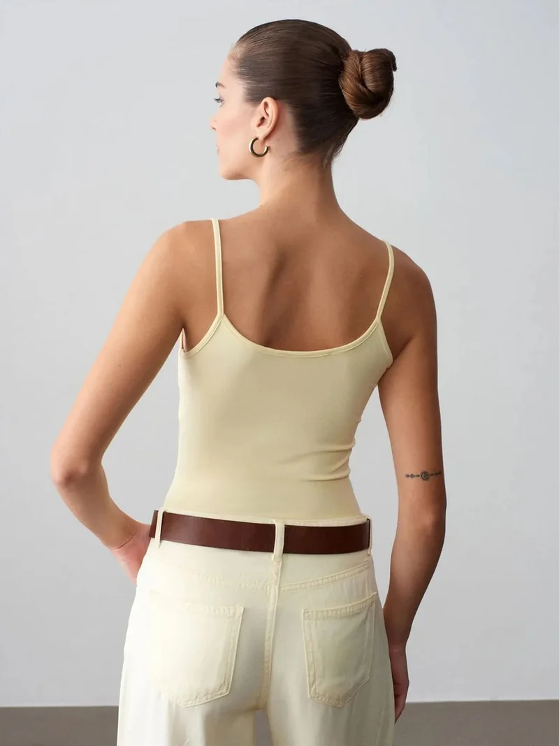 ديلفين Dilvin Slim Fit Sleeveless Cami Blouse