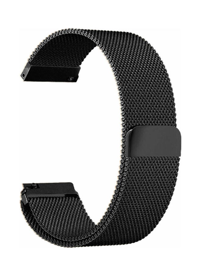 NIBEMINENT - Replacement Band Mesh Milanese Loop Magnetic Wristband Black - Image 1