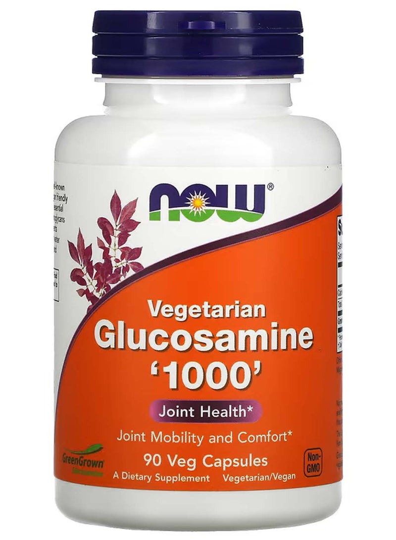 now Vegetarian Glucosamine '1000', 90 Veg Capsules (1,000 mg per Capsule) - Image 1