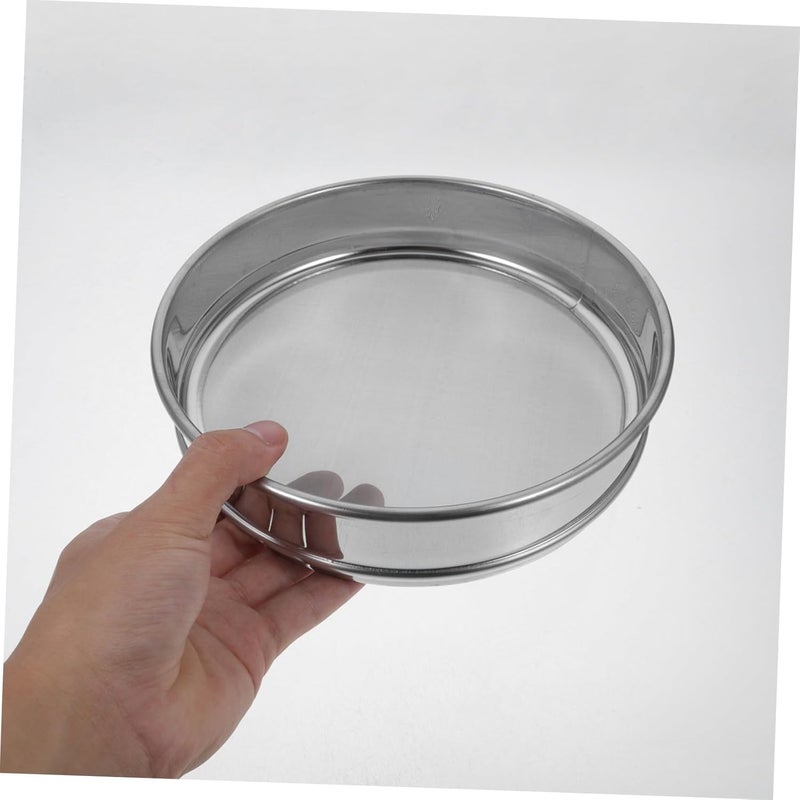 غربال شبكة من الفولاذ المقاوم للصدأ، منخل دقيق، مصفاة دقيق لفحص التربة واختبارات المعمل - Image 4