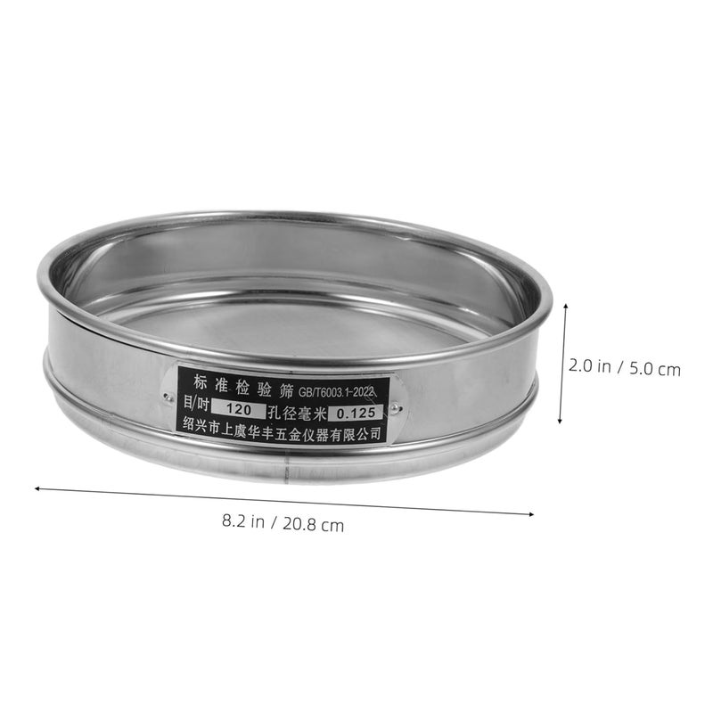 غربال شبكة من الفولاذ المقاوم للصدأ، منخل دقيق، مصفاة دقيق لفحص التربة واختبارات المعمل - Image 3