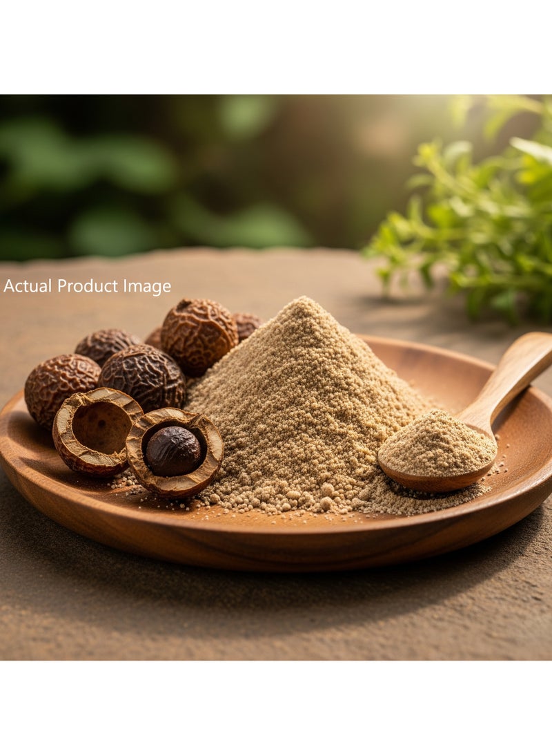 مملكة الإكسسوارات مسحوق ريثا (٥٠ غرامًا) - طبيعي ونقي ١٠٠٪ | مناسب للشعر والبشرة | ينظف الشعر بلطف، ويزيل الأوساخ والزيوت الزائدة | يقوي جذور الشعر، ويعزز نموه، ويهدئ فروة الرأس - Image 4