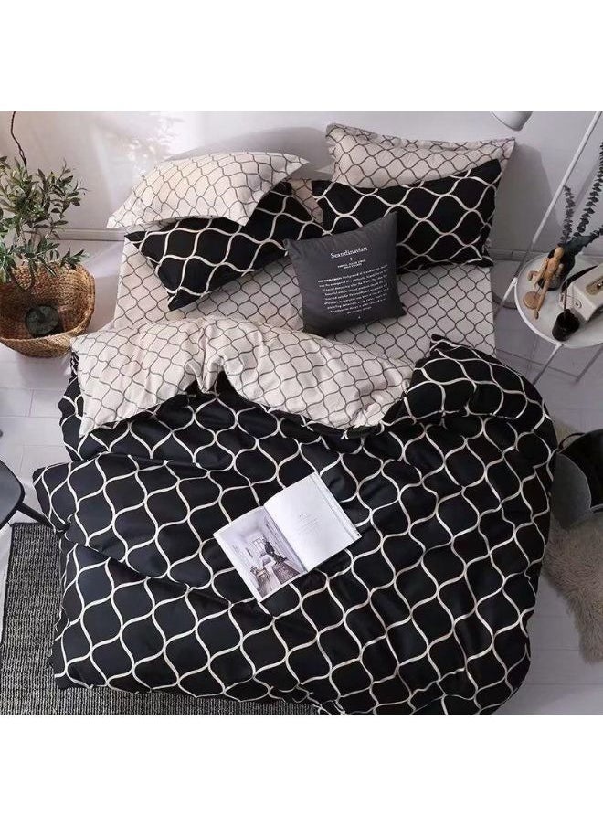 King size Duvet Cover Set Soft Cotton Material Premium Quality 400 TC Bedding Set Deep Pocket Fitted Sheet with Zipper Closure Easy Care Duvet Cover and Wrinkle Resistant Cooling 4x Pillowcases - pzsku/ZCC8342A20DD828746FACZ/45/_/1695133761/525bb8e7-3888-4a4c-a7d0-54ca0909ca1b