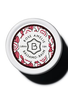 BENAMÕR Benamor Rose Amelie Lip Balm with Shea Butter Argan Oil Aloe Vera Natural Ingredients Rose Scent Paraben Free Hydrating Lip Balm 12ml  - Image 1