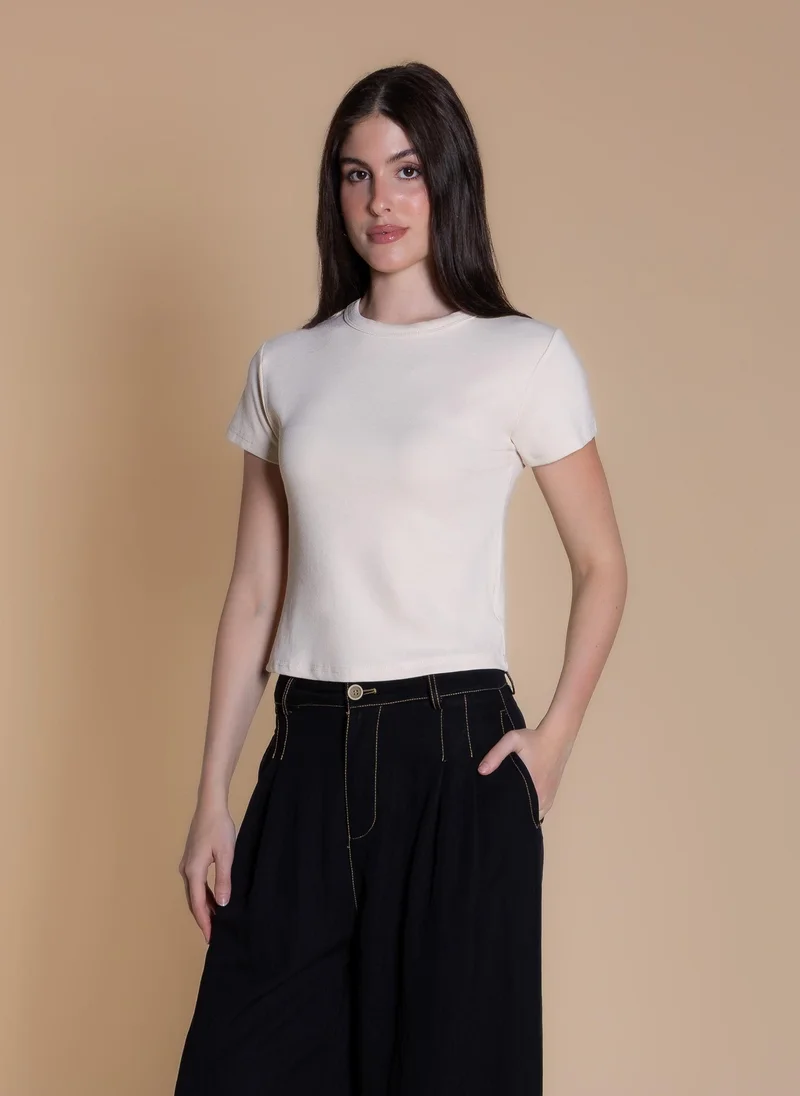 شايبس RIBBED SHORT SLEEVE T-SHIRT