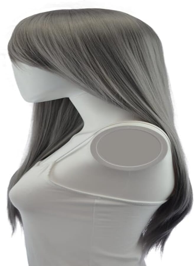 DILLARDS Epic Cosplay Nyx Gunmetal Grey Long Straight Wig 28 Inches (11Gg)