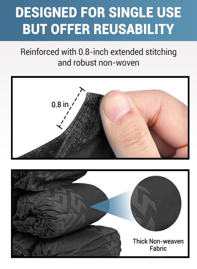 Buself 100 Count Shoe Covers Disposable Non-Slip, Premium Cloth Boot Covers, Slip-resistant, Durable, Breathable, Non-toxic, Recyclable - Image 4