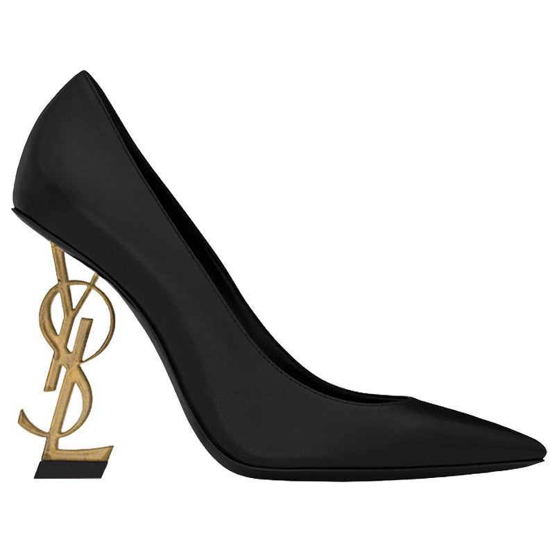 2022 Stars Fashionable Shallow Mouth Pointed Black Patent Leather Letter Thin Heel Single Shoes For Women - Image 3