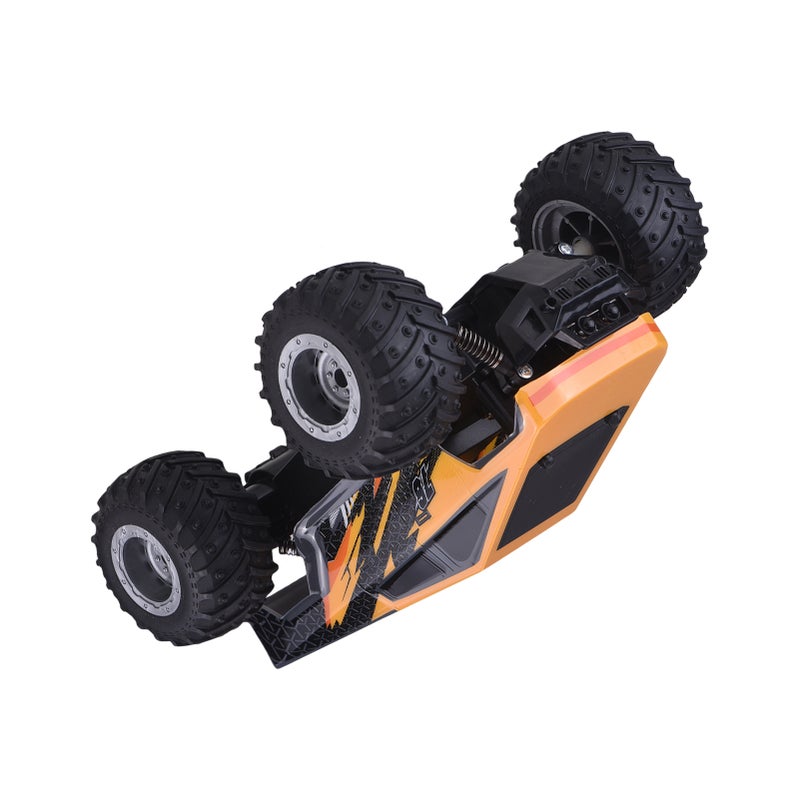 Remote Control Car, 2.4G All Terrain Off Road Vehicle with LED Headlights, Electric Toy for Boys Girls Yellow 1 Battery - Image 5