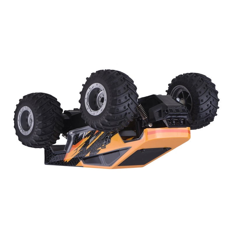 Remote Control Car, 2.4G All Terrain Off Road Vehicle with LED Headlights, Electric Toy for Boys Girls Yellow 1 Battery - Image 4