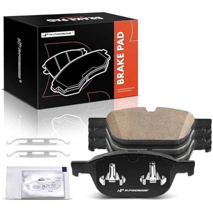 ريحني مجموعة وسادات الفرامل القرصية السيراميكية الأمامية APremium متوافقة مع فولفو XC60 20032016 4 قطع - Image 1