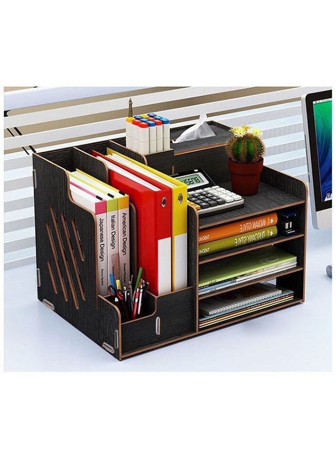 ZCM-HAPPY Wooden Desk Organizers and Storage  - Image 1