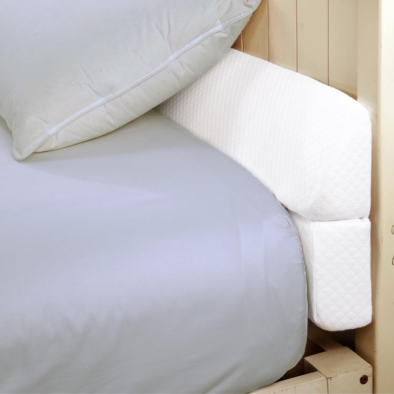 HOMBYS Wedge Pillow Headboard for Bed Gap,Foldable Bed Wedge Gap Filler Queen Size,Matterss Gap Filler,Multi Functional Bed Crack Pillow, Fill The Gap (0-7") Between Your Headboard and Mattress,White - Image 1