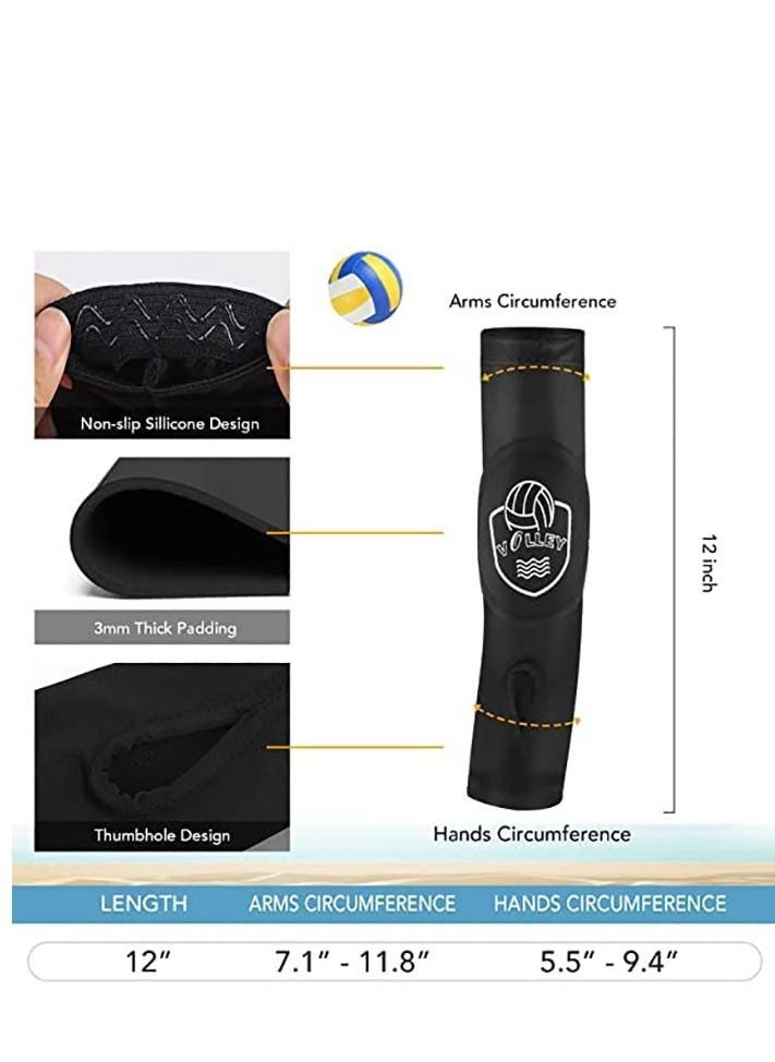 1 Pair Volleyball Arm Sleeves Passing Forearm Sleeves with Protection Pad Thumbhole Arm Sleeves for Youth Volleyball Training Protect Arms - pzsku/ZCC83BA2411982C278BA1Z/45/_/1730799550/46824aff-14f6-4c69-98e2-0e2cafa36278