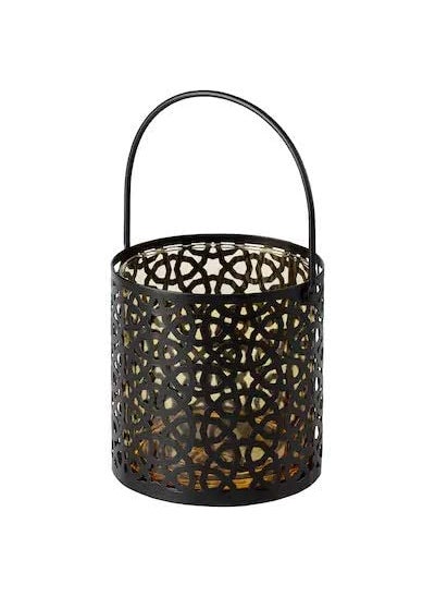 Graidient span Knastrigit Lantern for Candletealight yellow12 cm 5
