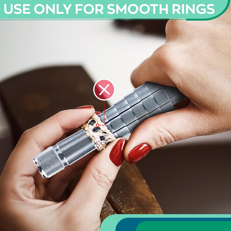 VIKROM Ring Stretcher Tool Kit for Ring Sizes 6-10 – Ring Expander for Gold, Silver & Soft Metals | Durable & Portable with Mandrel & Expander Rod | Sizing Tool for Jewelry Great Valentine Day Gift For Craft - Image 5