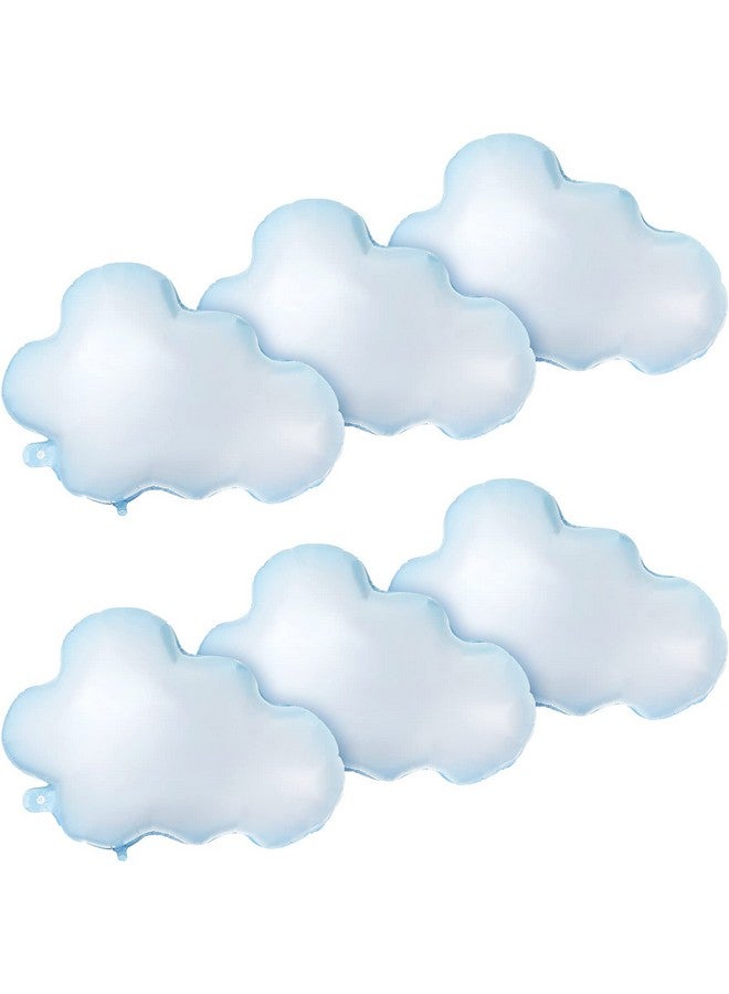 Sumind 6 Pieces White Cloud Foil Balloons For Birthday Baby Shower Themed Party Birthday Party Decorations Supplies - Image 1