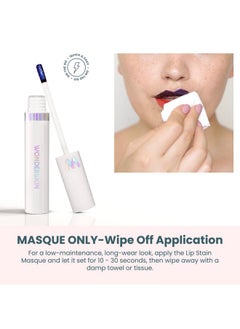 Wonderskin Wonder Blading Lip Stain Peel Off Masquelong Lasting Waterproof And Transfer Proof Nude Lip Tint Matte Finish Peel Off Lip Stain (Whimsical Masque)  - Image 3