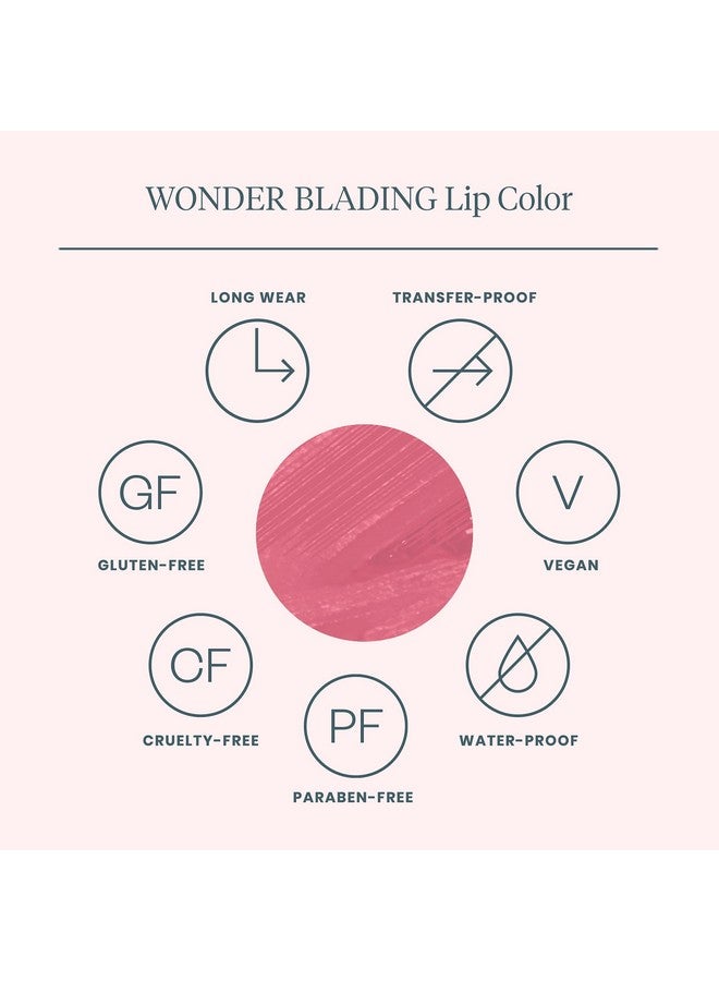 Wonderskin - Wonder Blading Lip Stain Peel Off Masquelong Lasting Waterproof And Transfer Proof Nude Lip Tint Matte Finish Peel Off Lip Stain (Whimsical Masque) - Image 1