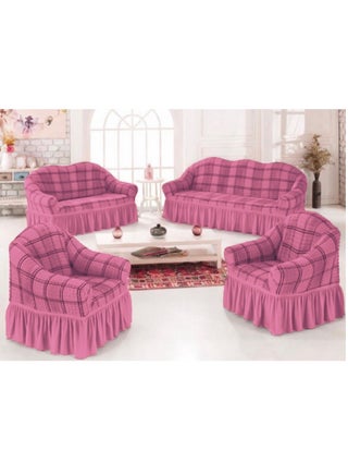 Turkey Sofa Cover 4-Pieces Set of 7-Seater (3+2+1+1) Super Stretchable Anti-Wrinkle Slip Resistant Furniture Protector - pzsku/ZCC83DF9BBBF2CF864EEBZ/45/_/1706627278/7dea9504-f94a-4af7-825e-585efacdc506
